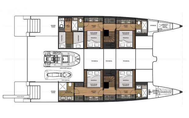 Sunreef Supreme 68 luxury catamaran Layout1