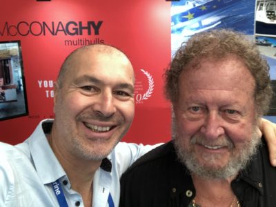 Gregor Tarjan, founder Aeroyacht with Bob Bitchin of Cruising Outpost Magazine
