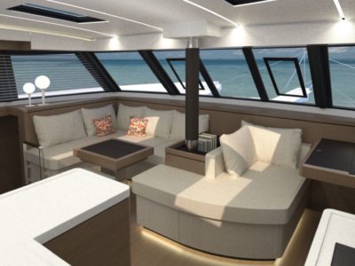 New Nautitech 46 Open catamaran interior