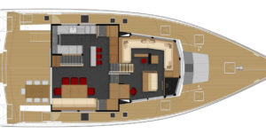 LEEN 72 Power Trimaran Layout - Aeroyacht Multihull Specialist Dealers