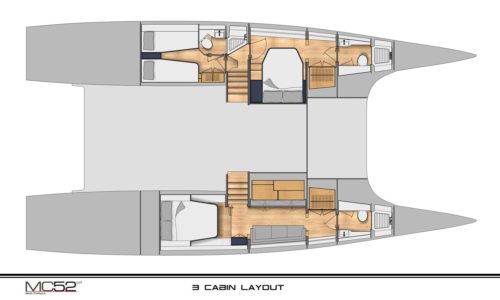 McConaghy 52 catamaran layouts