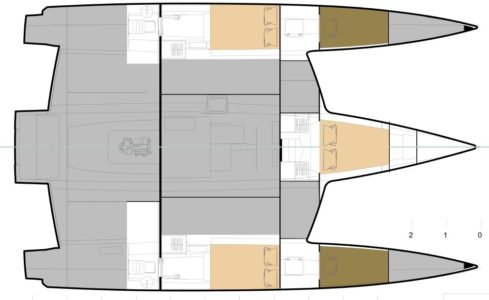 new NEEL 47 4 cabin layout hulls