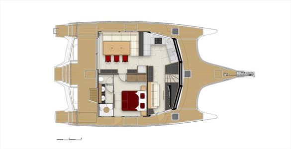LEEN 50 Trimaran Layout- Aeroyacht Multihull Specialists