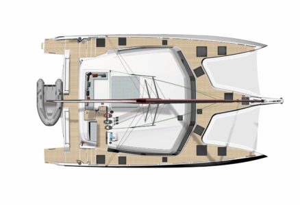 NEEL 52 trimaran deck layout - Aeroyacht official dealer