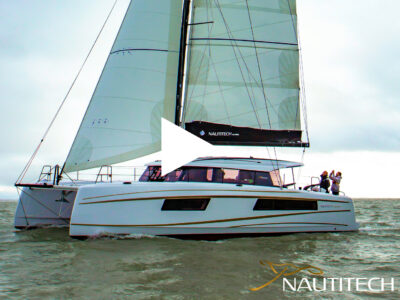 Nautitech 48 Catamaran sailing video