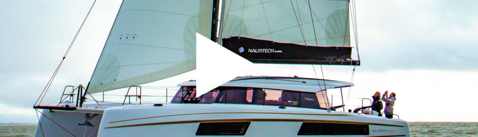 Nautitech 48 Catamaran sailing video