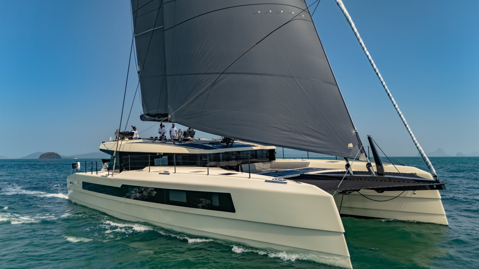 Newest photos of the McConaghy 75 catamaran